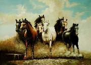 unknow artist Horses 041 USA oil painting artist